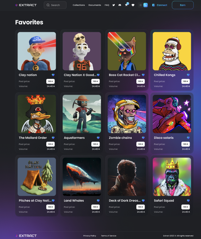 TCCCNFT's tweet photo. GM! ☕️

We thought it would be cool to add a favourites page, so any user can now create a custom page of their favourite collections! 

Always moving forward! 🔱 https://t.co/WWa7iagtTt