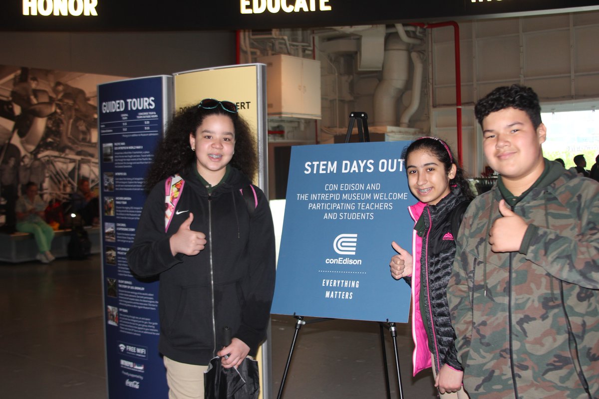 IntrepidMuseum's tweet photo. Free science programs available for middle school students in New York City & Westchester during @ConEdison #STEMDaysOut! Students build skills in scientific inquiry, experimentation & the engineering design process. #STEMEducation #Innovation #ConEdStem https://t.co/PB4Kgt14pc