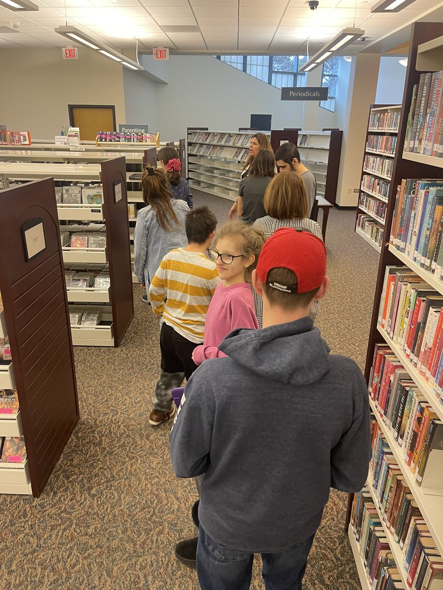 MrsCooperYHS's tweet photo. Today, we took a community trip right accross the street to the Yorkville Public Library. Big THANK YOU to the staff that gave us a tour, and showed us all the fun resources we have access to!📖 https://t.co/1o9m6Rg23t