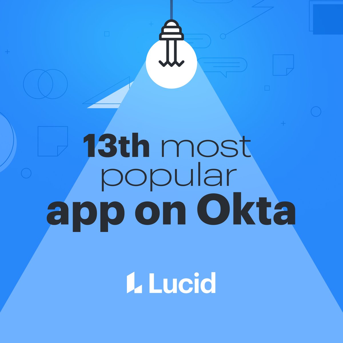 Okta's annual Businesses at Work report was just released &amp; Lucidchart has once again been listed as one of the most popular apps worldwide!🎉

We’re excited to be leading the charge for visual collaboration.👏 

Join millions using Lucid to lucid.co