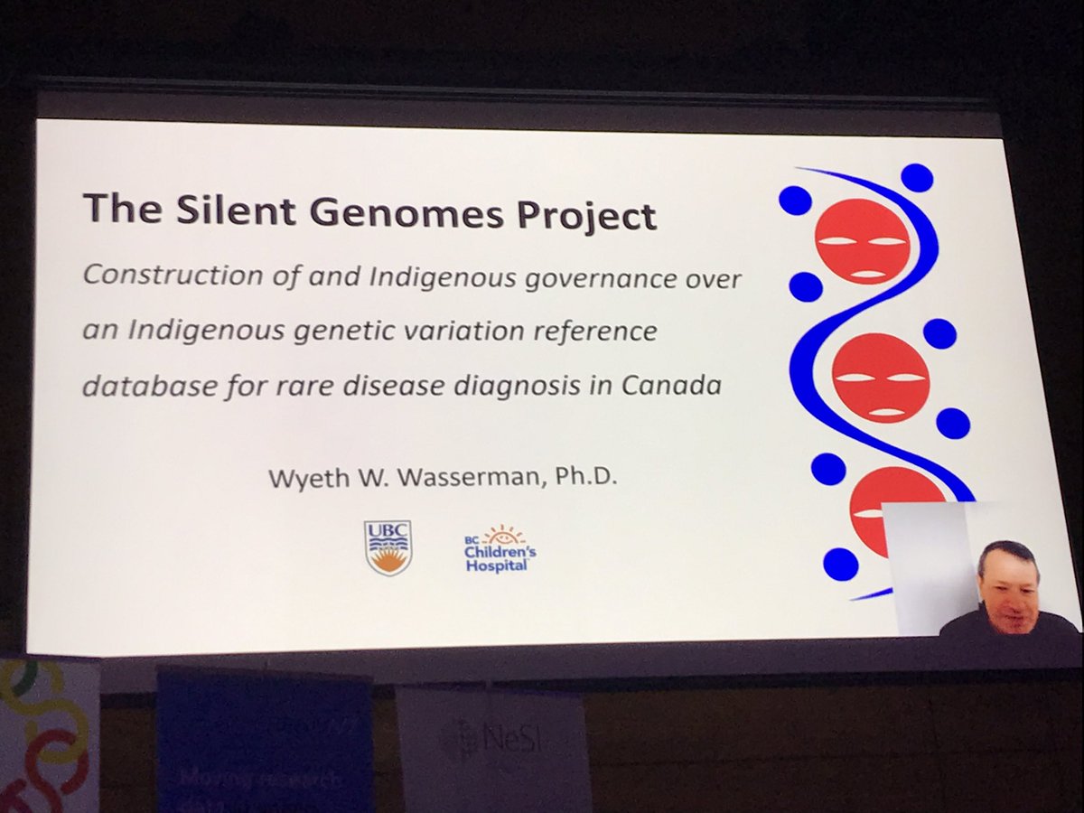 eResearch NZ (@eresearchnz) on Twitter photo Day 2 of #eresearchnz2023 begins with a keynote from Wyeth Wasserman <a href="/WyWyWa/">Wyeth Wasserman</a> on Silent Genomes project, which aims to reduce gaps & inequities in health for indigenous peoples in Canada, especially in rare disease diagnosis process. Day 2 of #eresearchnz2023 begins with a keynote from Wyeth Wasserman <a href="/WyWyWa/">Wyeth Wasserman</a> on Silent Genomes project, which aims to reduce gaps & inequities in health for indigenous peoples in Canada, especially in rare disease diagnosis process.