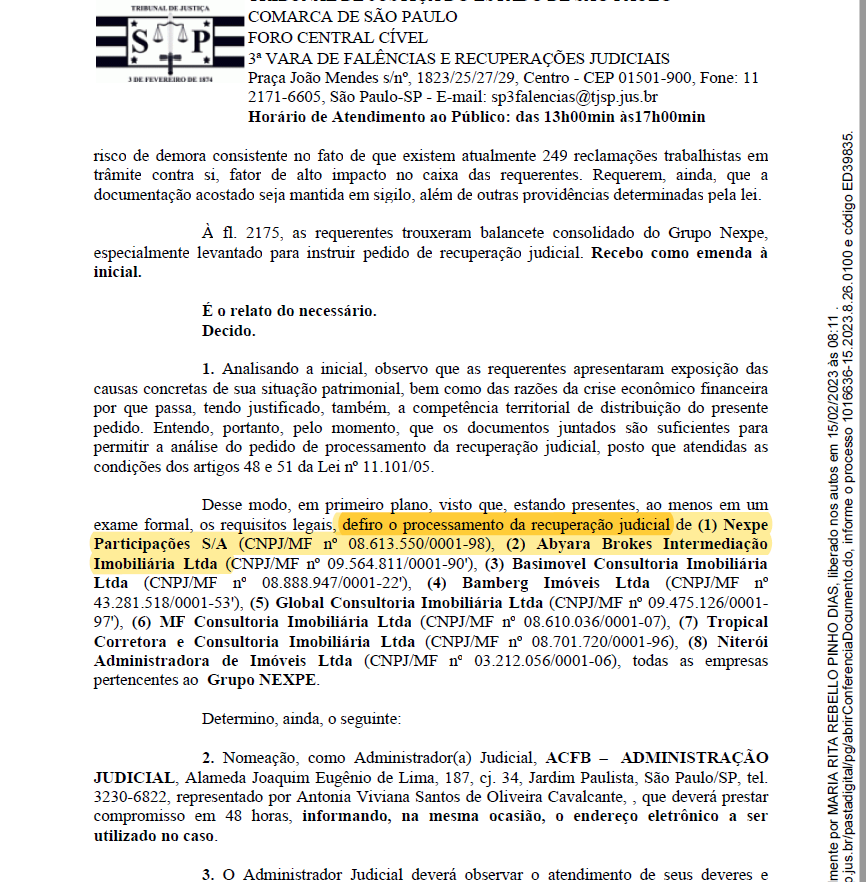 traderdocerrado's tweet photo. #NEXPE #NEXP3 Deferimento da RJ https://t.co/AfSt0lFnPV