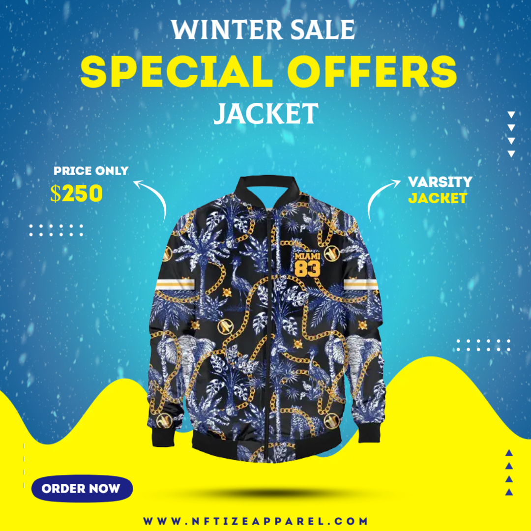 varsity jacket 
nftizeapparel.com
 #FantasticVoyage #OneMillionYears #ARSMCI #Ederson  #Nketiah #DeBruyne #Greenberg #TheDOJ  #atmosweb #atmosnyc #chiefsparade #COYG  #BVBCHEZ   #Yankees #Donaldson #BlockElon #Cashman #joaofelix  #degrom  #Walter  #NikkiHaley