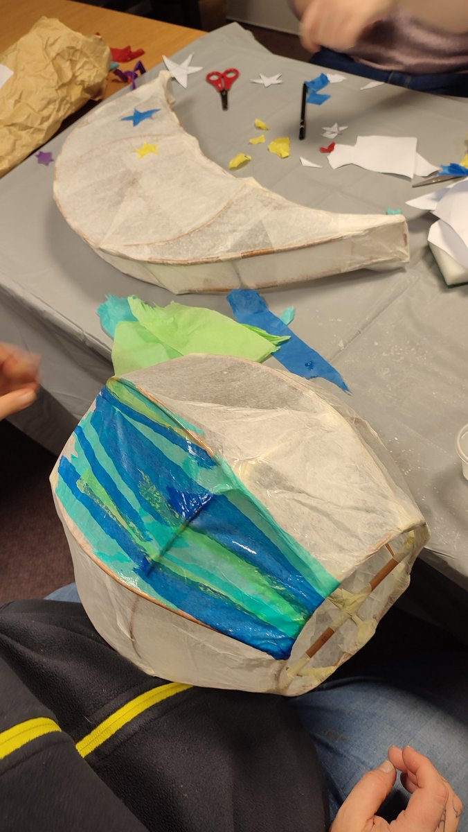 Feeling inspired after our visit to Wakehurst glow we have been learning how to make lanterns. This is a great potential job as a professional artist and we've all been loving learning the skill. 
With thanks to The national lottery community fund