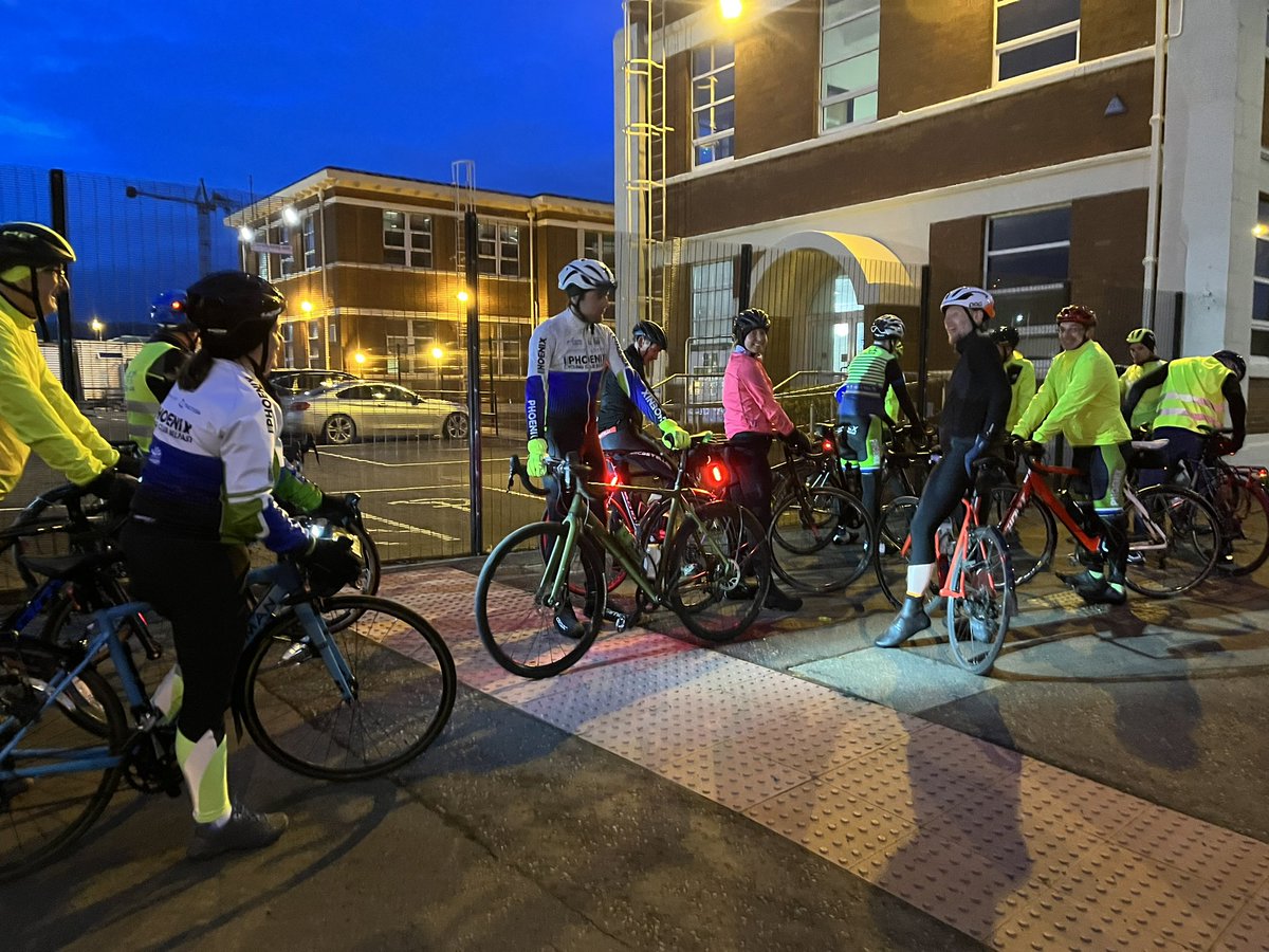 Great wee group out tonight getting the miles done and dusted! #nighttrain #itsnotarace #wintermilessummersmiles