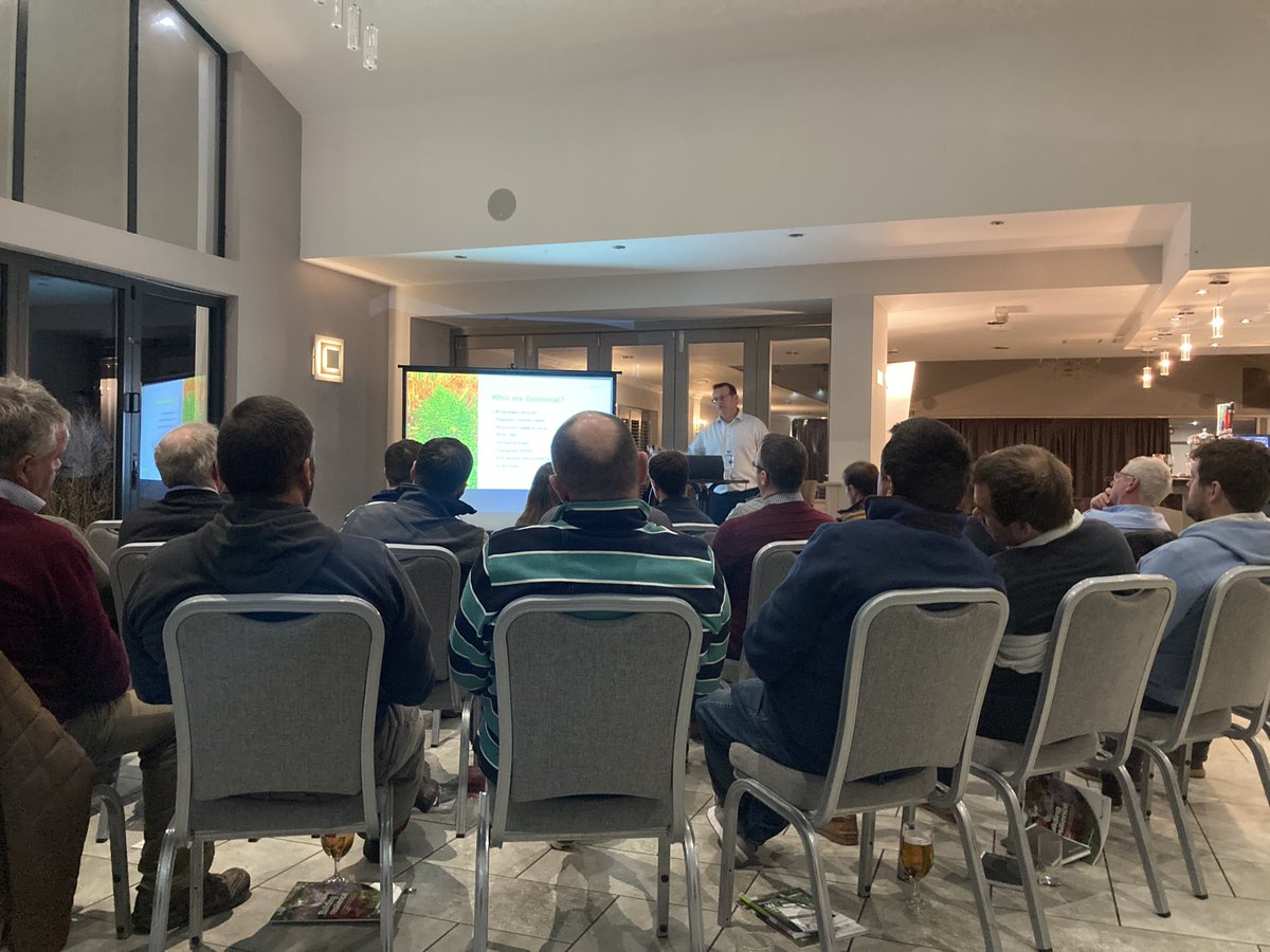 Ben Wixey talking to grassland farmers in Pembrokeshire about making the most out of forage.