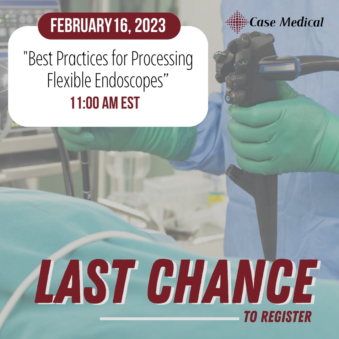 CaseMedical's tweet photo. LAST CHANCE TO REGISTER!
Learn how to process one of the most challenging devices to clean.....

click here to register: https://t.co/5wZXLfNAMg
#webinar #lastchance https://t.co/cuP9EWAGTC