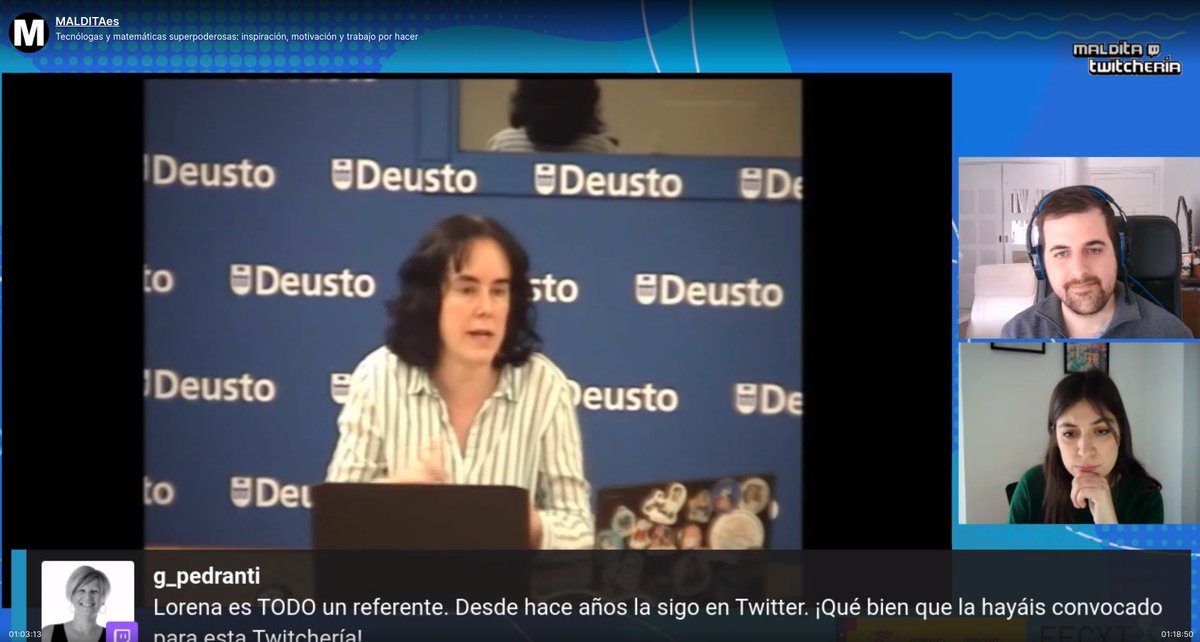 loretahur's tweet photo. Hoy he estado con la gente maja de @maldita (@Patriciaenverde y @JoseluZafra) hablando de perspectiva de género en tecnología, sesgos en IA, pasillos de cristal y #NobelRun https://t.co/y1zjaQEyoy

Subidón además al leer comentarios como el de @gpedranti 🥰 https://t.co/tZ2ZrqTIGi