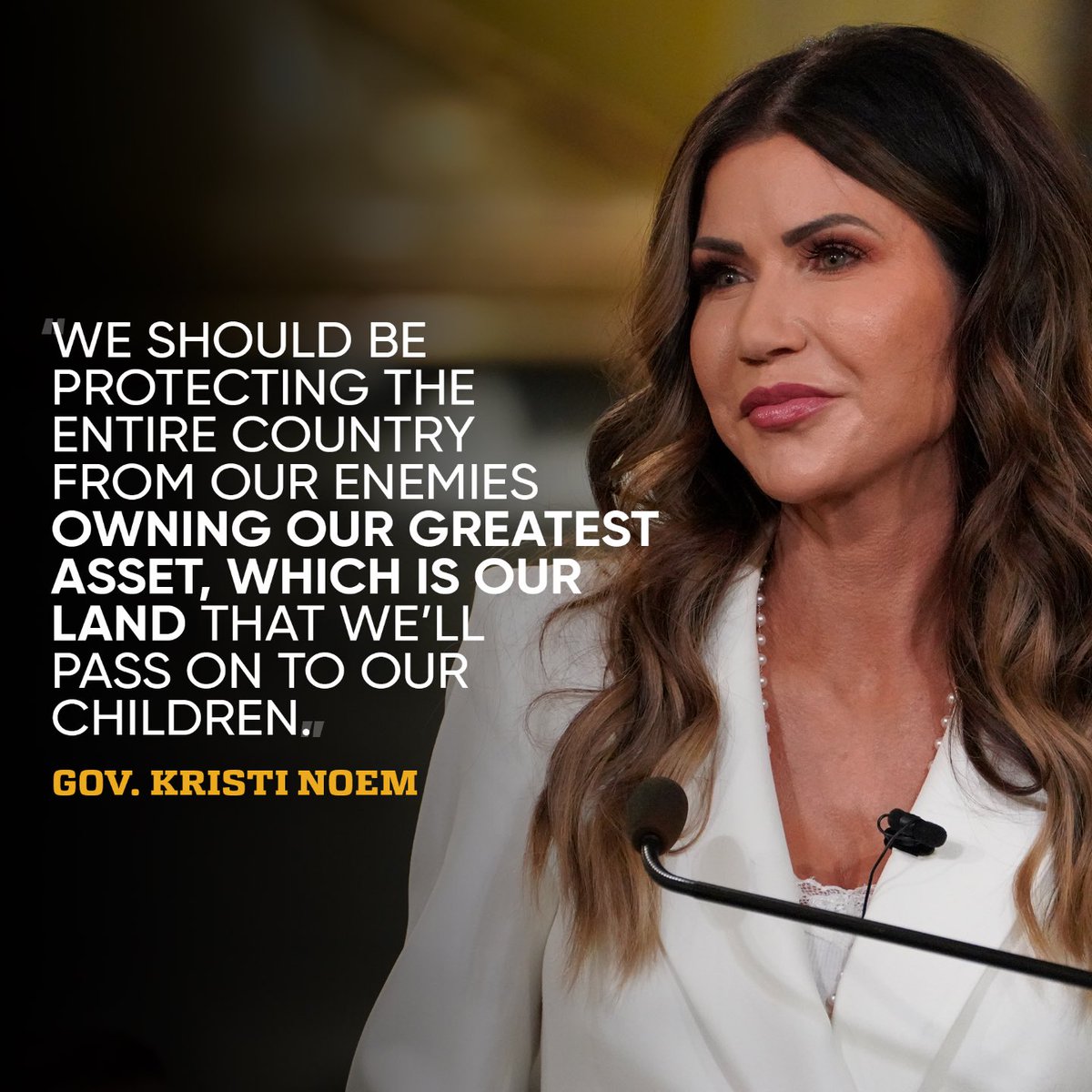 @govkristinoem so much in your statement of fascism, racism, ignorance, and bigotry.
Also - you’ve entered the realm of no return on your injections/procedures/facial reconstruction. The smirk is permanent. Ugliness and cruelty go hand in hand.

#Landback 
#HonorTheTreaties