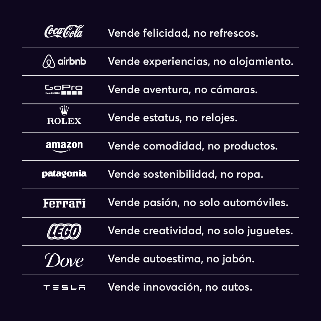 Vende emociones, no productos.