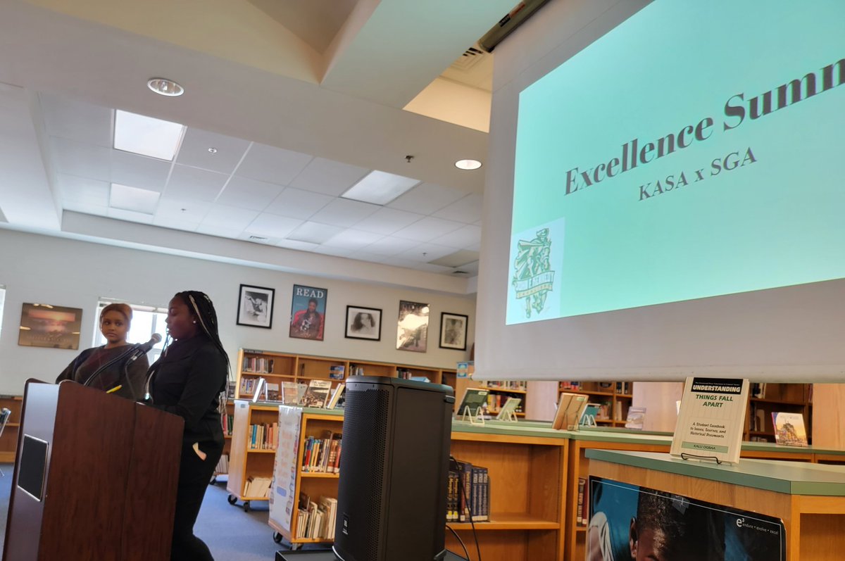 LTI Sophomores Giselle and Maru emcee the Excellence Summit