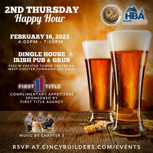 Have You RSVP'd?? Online Registrations Will Close Tomorrow At Noon!! CincyBuilders.com/events Thank You First Title Agency, Inc.!