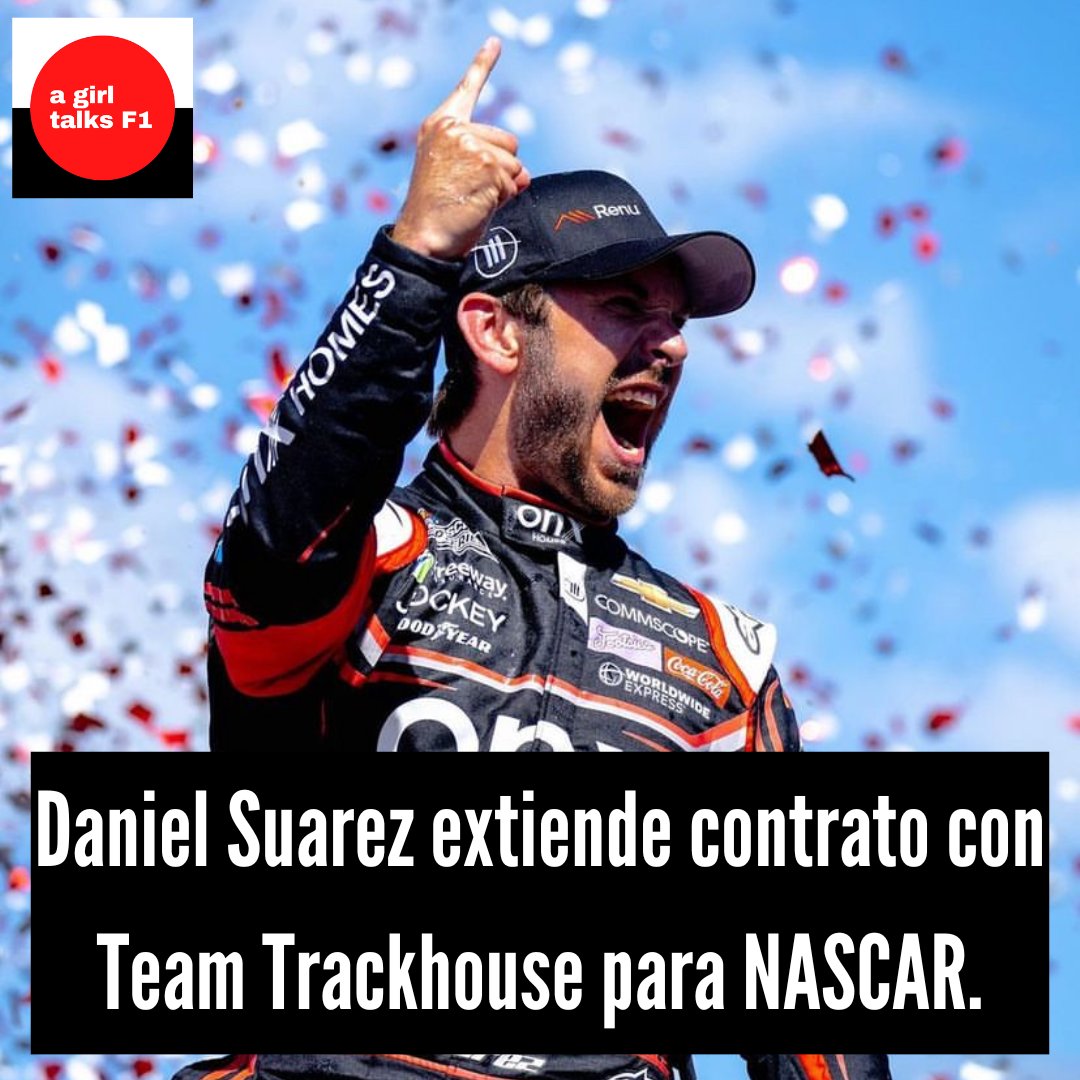 agirltalksf1's tweet image. #DanielSuarez #PilotoMexicano #NASCAR