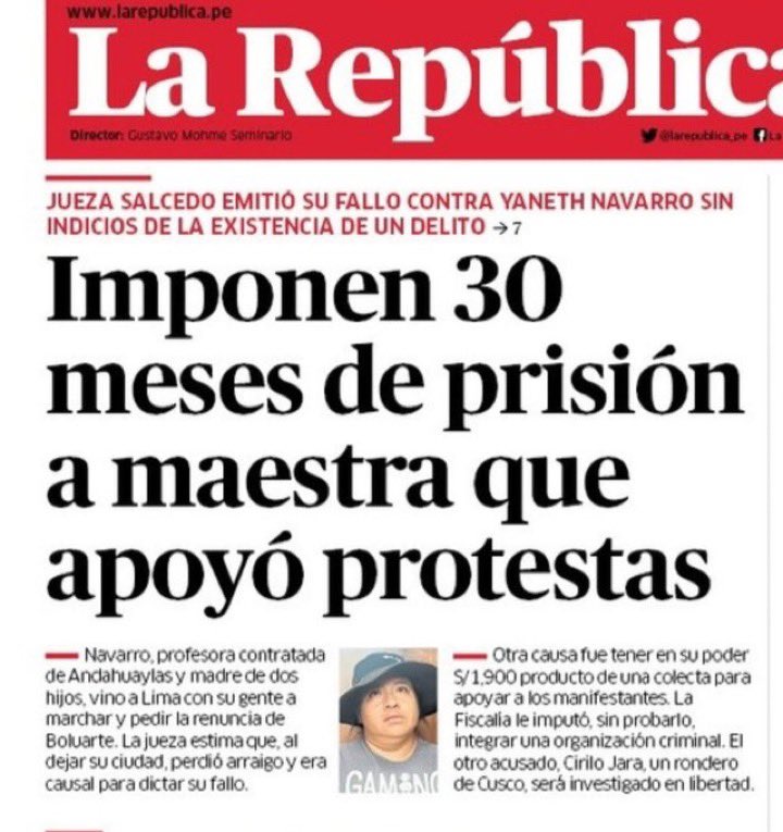 charito_cl's tweet photo. Mandan a prisión a una mujer humilde e indefensa por recolectar 1900 soles para alimentos de los protestantes  y a @KeikoFujimori por pitufear millones de soles de dudoso ingreso, libre de acusación fiscal lista para seguir jodiendo al Perú 🇵🇪 https://t.co/vZ9McwNdJ9