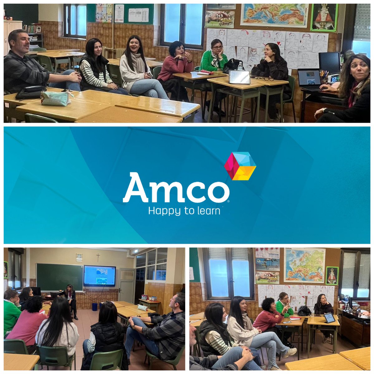 Esta semana realiza su visita trimestral a <a href="/codemagijon/">Col.Corazón de María</a> Angélica Fiallo, nuestra consultora académica #AMCO. Se reúne con el profesorado de lengua inglesa, les acompaña en sus clases y se establecen planes de mejora. ¡No paramos! 🇬🇧❤️🤩 <a href="/cmfsantiago/">Claretianos Santiago</a> <a href="/PedagogicosS/">Pedagogicos Claretianos de Santiago</a> <a href="/Amco_Spain/">Amco Spain</a>