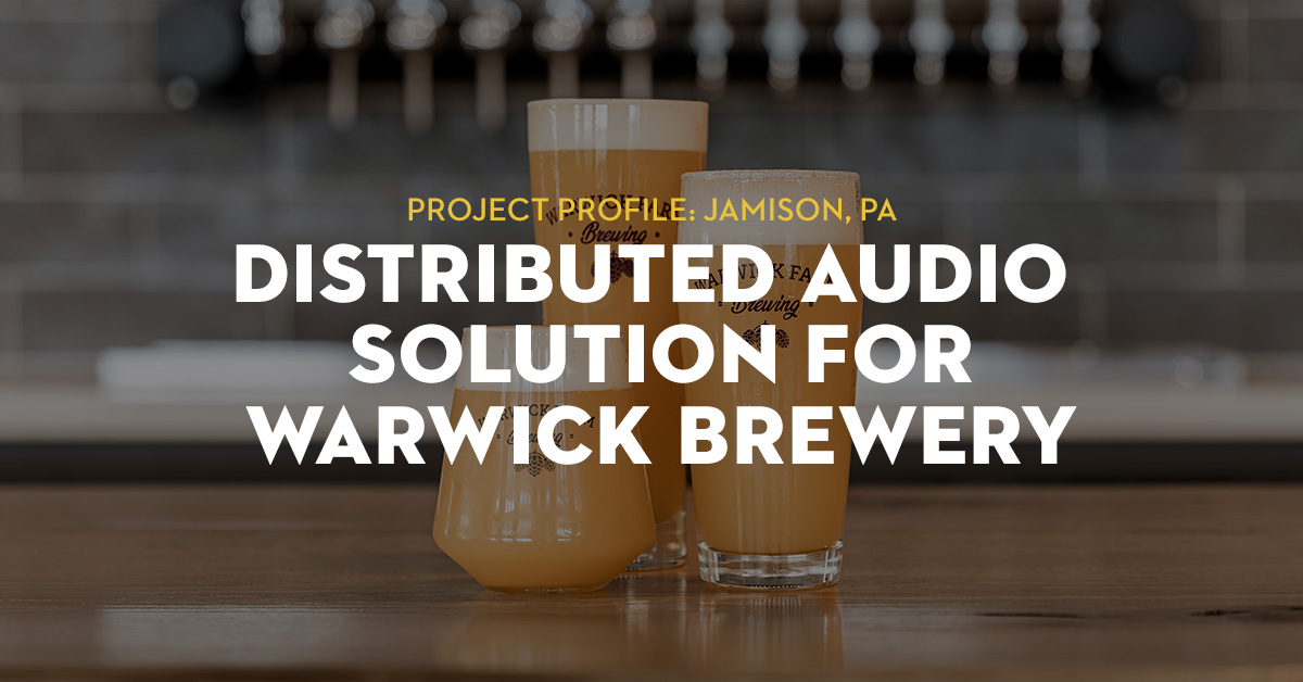 WorldWideStereo's tweet photo. Check out Warwick Farm Brewing's powerful and versatile distributed audio solution we designed and installed for their taproom and outside seating area. @SonanceSpeakers @Sonos  View Project: https://t.co/KrKNXfIStO https://t.co/VI1n0BDljl
