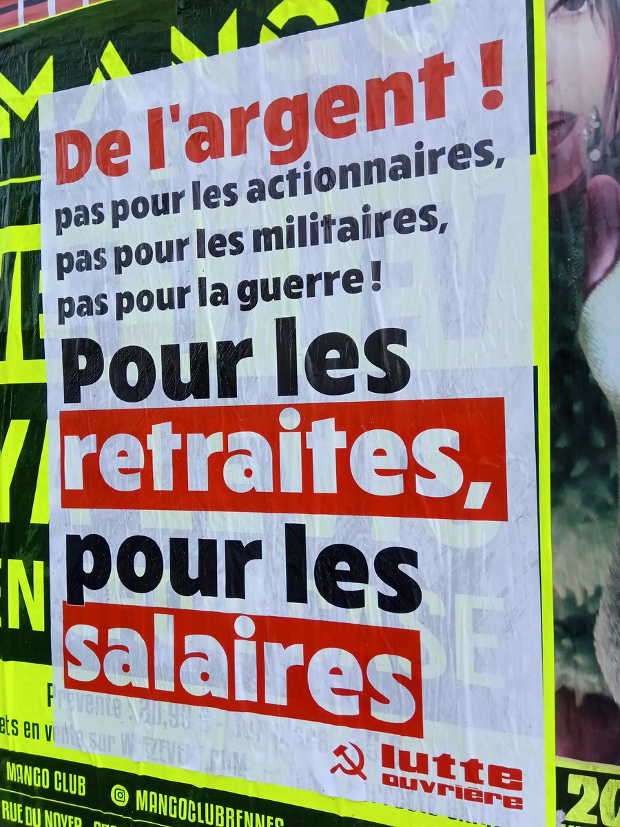 Demain jeudi #16fevrier tous en #greve pour les #Retraites , à #Rennes RV 11h place de Bretagne !