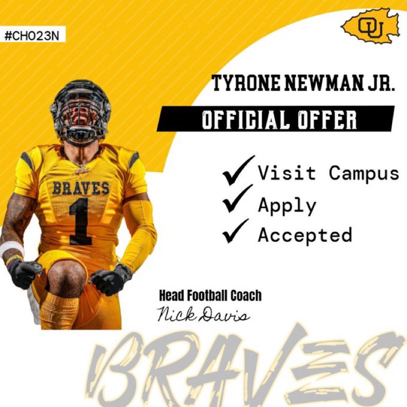 Tyronenewman71's tweet photo. #AGTG I'm blessed to receive my 10th offer from Ottawa university! @CoachHennes @CoachOliverPate https://t.co/DFb20f32zM