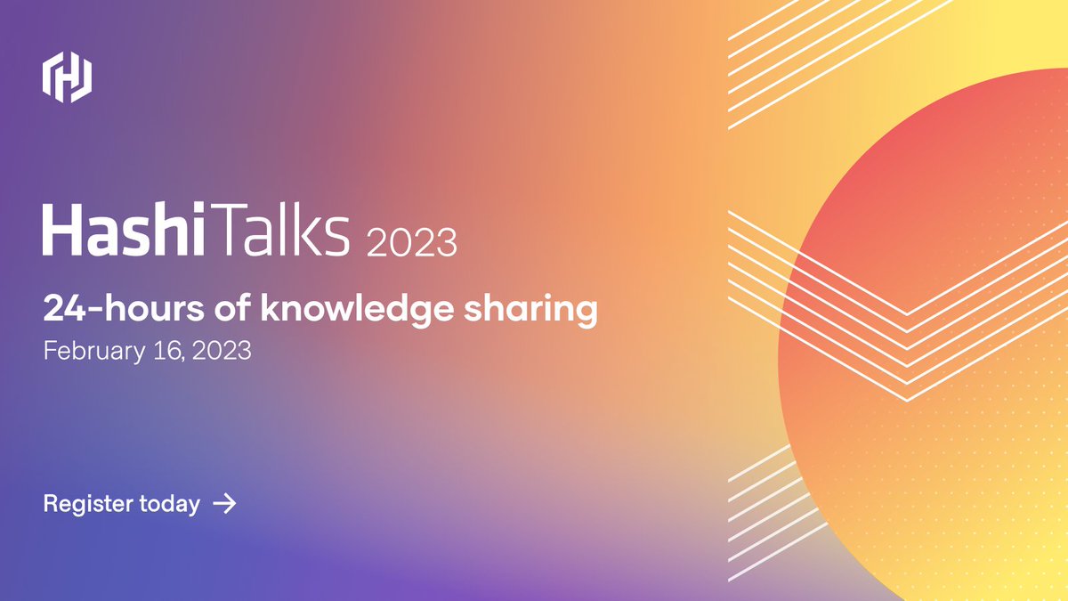 Tomorrow #HashiTalks will be live 24-hours.  Throughout the day, we will be giving away unique HashiCorp swag to attendees and two tickets to #HashiDays. Tune in to the livestream to find out how to win.
Join us and register to play: hashi.co/hashitalks-2023