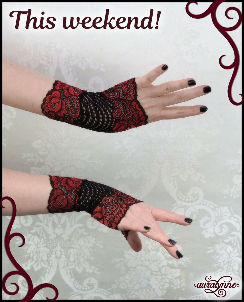 I'm giving away this pair of gloves soon!  My gloves come in sizes btw - depending on who wins the giveaway gloves can be XS/S, M/L, or XL/2X! #contestfun #fingerlessgloves #handmadefashion #gothicstyle #dressupfun #auralynne