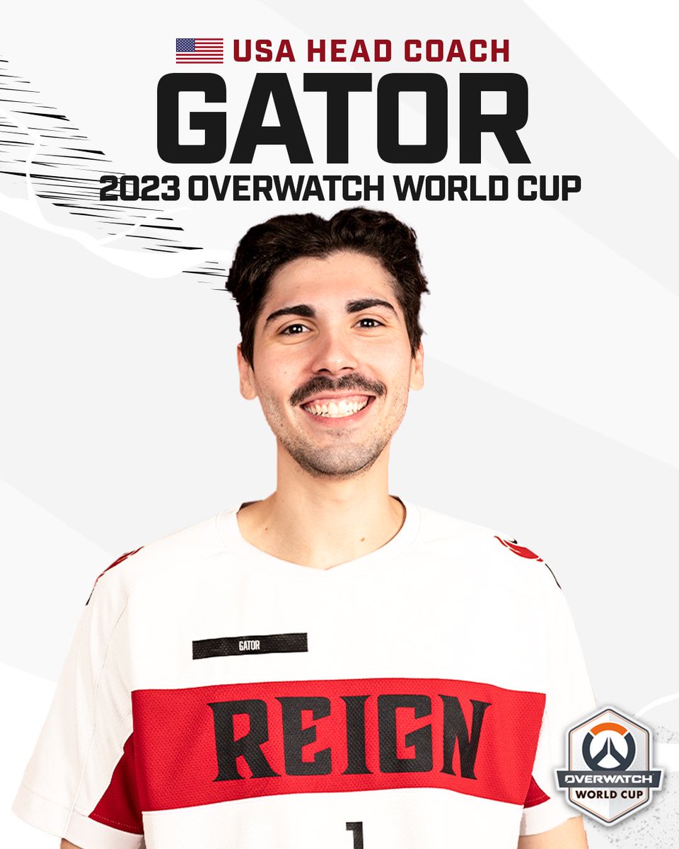 All eyes on <a href="/g8r/">Gator</a> as he takes his role as the Head Coach of Team USA 🇺🇸 in the #OverwatchWorldCup

Congrats 🐐!

#ReignSupreme