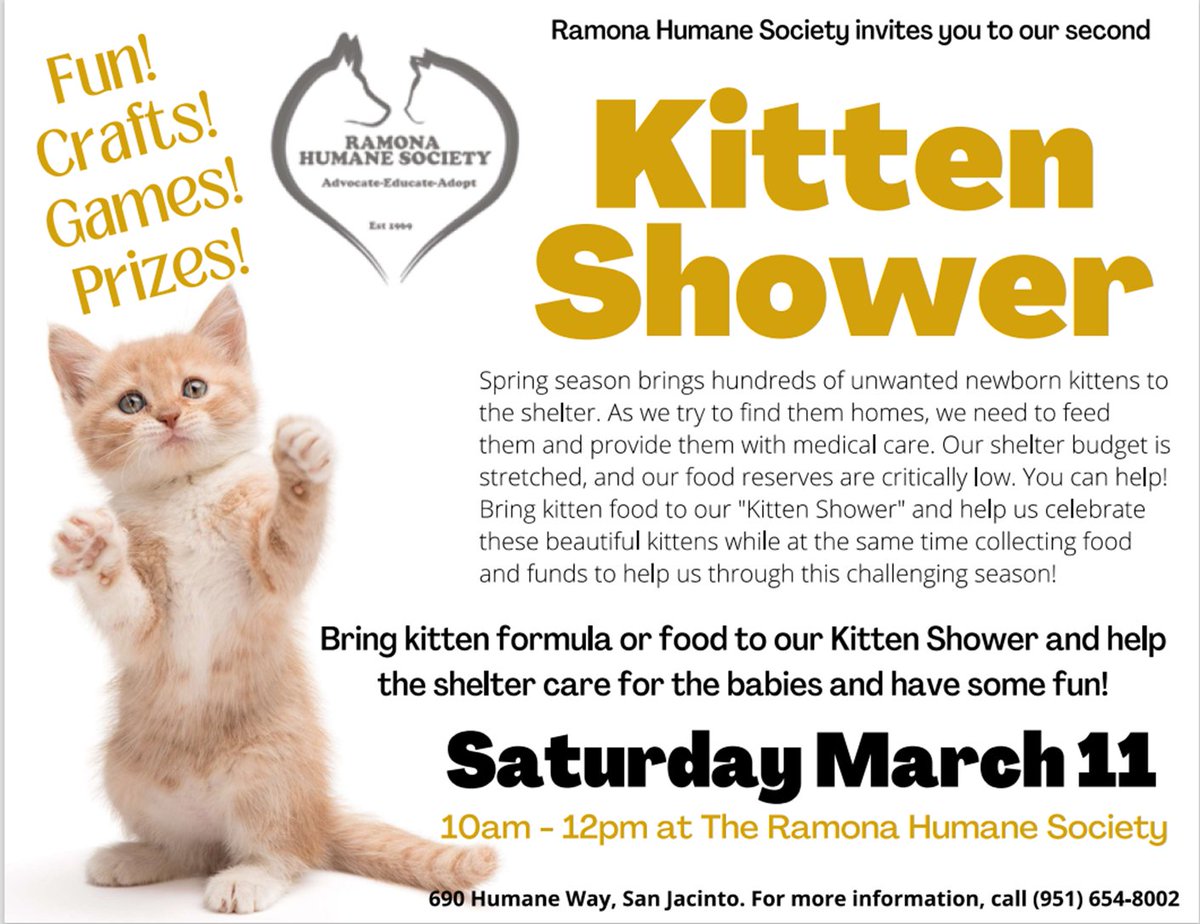 Ramona Humane Society-Official (@humaneramona) on Twitter photo 