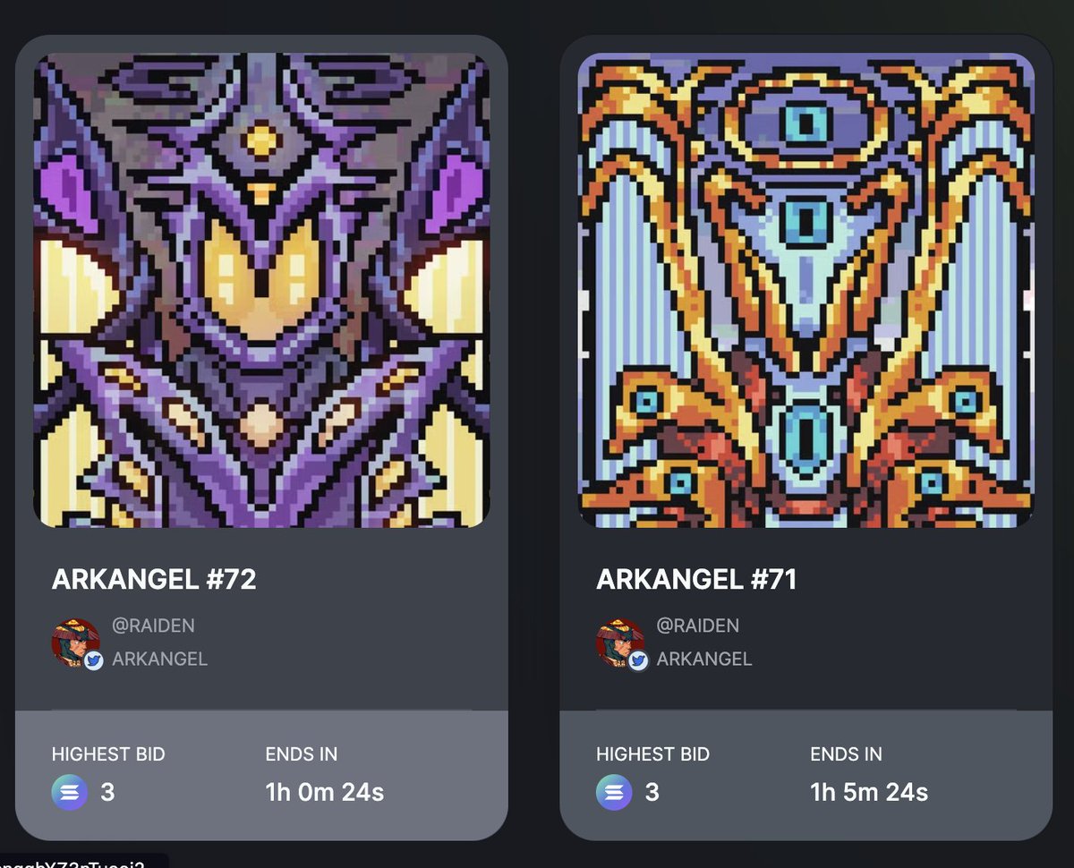 ⏰ LAST HOUR ⏰

Chaos sitting at 3 $SOL, led by <a href="/ghostofanxiety/">Ghost</a> 

Ophanim sitting as well at 3 $SOL, led by <a href="/la_pioche3/">La Pioche</a> 

Every week, auction anxiety is the same. And you would've thought i would get rid of it after 1 year 😅