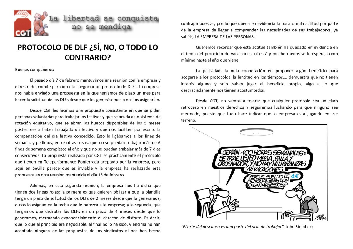 CGT Teleperformance Sevilla tweet media