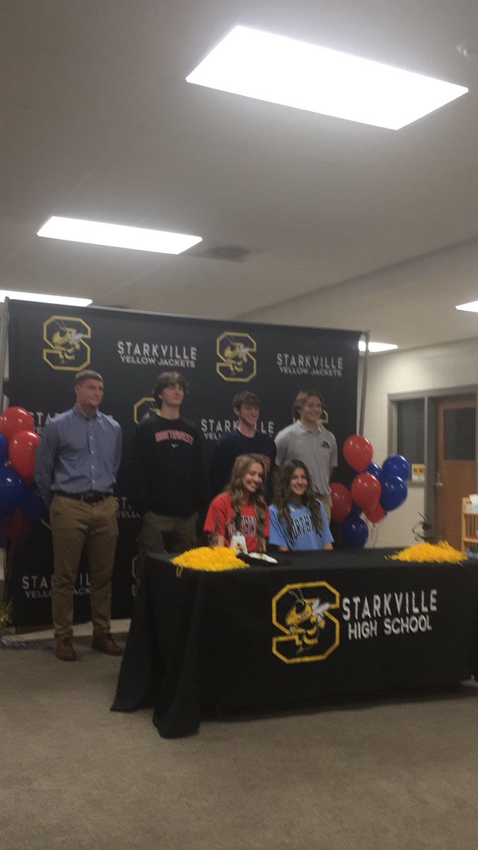 Starkville High School hosting signing day for soccer. The student-athletes going to Northwest Mississippi CC are Soren-Voges Haupt, William Wells, Micah Caples, Emma Wilson and Julia McPherson. Brayden Green is going to Southwest Mississippi CC.
