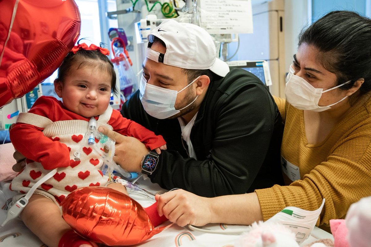 childrens's tweet photo. A couple of our littlest patients celebrated Valentine's Day in style! These #HeartWarriors are an inspiration, and incredibly cute. Join us in sending them love! 💕 #HeartMonth #WeHaveHeart https://t.co/iV0fPcPBS3