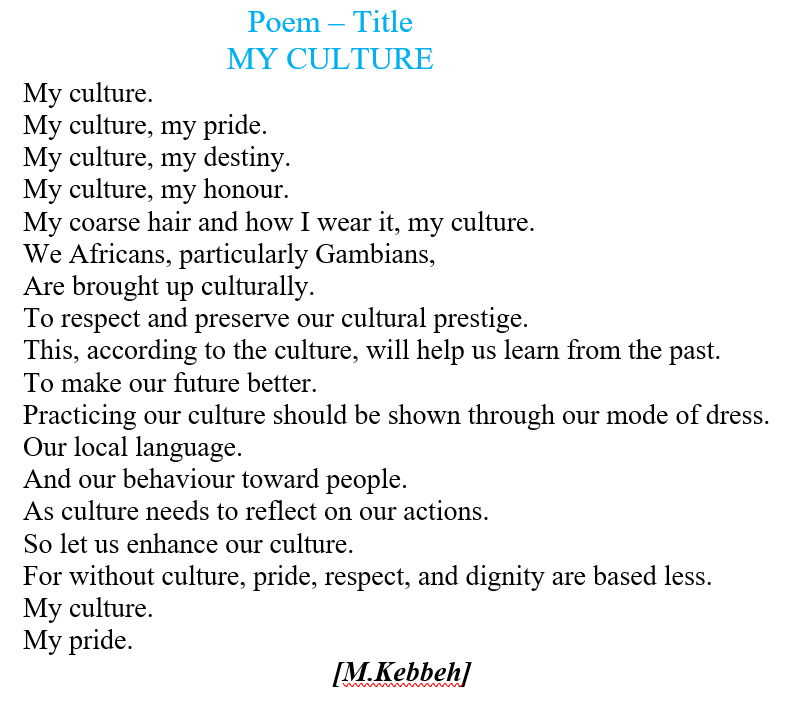 ELPCO4's tweet photo. Today we shine the light on Mariama Kebbeh one of EL Prism’s Summer Writing Competition participants. https://t.co/1aj0ilfhM9