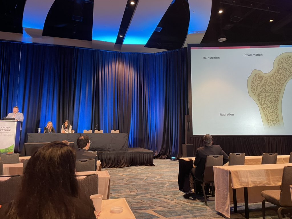 Bone disease after stem cell transplant (surprise! BMT is not good for bone health)! <a href="/TonySabulski/">Tony Sabulski, MD</a> <a href="/BmtCincy/">CincyBMT</a> #tandem23