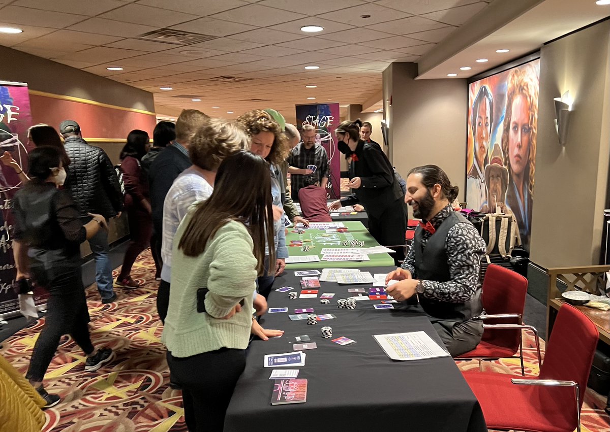 UChicagoPME's tweet photo. As part of the advanced screening of @MarvelStudios: #AntManAndTheWaspQuantumania, @StageLab is hosting their quantum games: a suite of games designed to impart quantum mechanics in a way that’s engaging and easy to understand.
 
@argonne @UChicago @ChicagoQuantum @antman https://t.co/QKMCwXLvEW