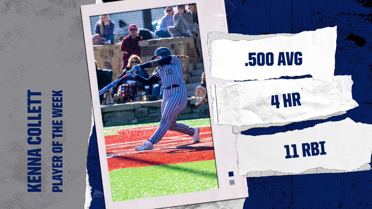 gcvikings's tweet photo. Kenna Collett is the NTJCAC Player of the Week!! 🥎✨

🔹 .500 AVG
🔹 4 HR
🔹 11 RBI

@gclvsoftball | #GWAY https://t.co/oskqkvpFhG