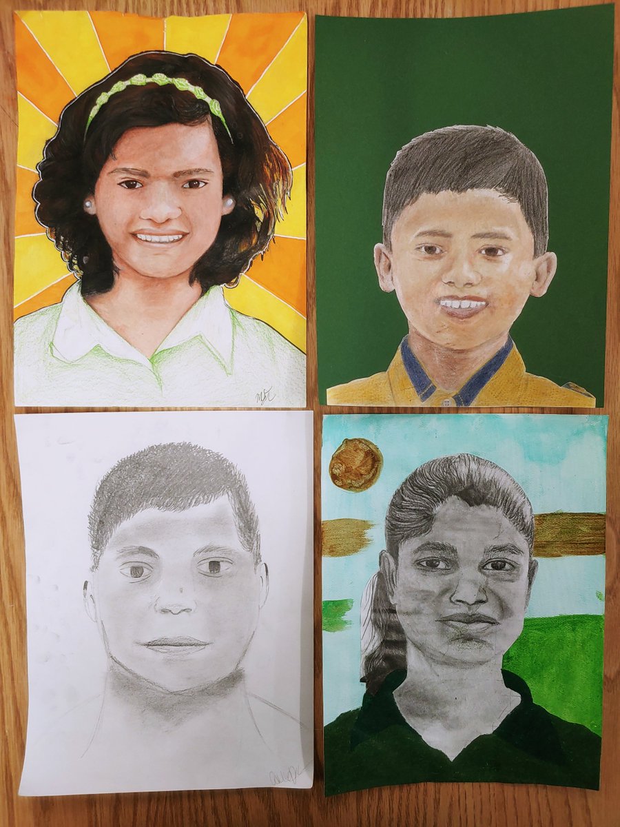 Four art students from <a href="/goodhueschool/">Goodhue School</a>  created portraits of children from India for the Memory Project. We hope these kids love their portraits--they look amazing!!