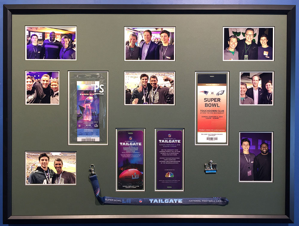 GearyGallery's tweet photo. From important remembrances to 3-D collectibles and souvenirs, Accent Picture Framing loves the challenge of creating framed displays of your most cherished memories! Shown: Super Bowl passes through the years #customframing #shadowboxes #frameshopct https://t.co/b8xbLSDNfB https://t.co/S9ZOcjMZ28