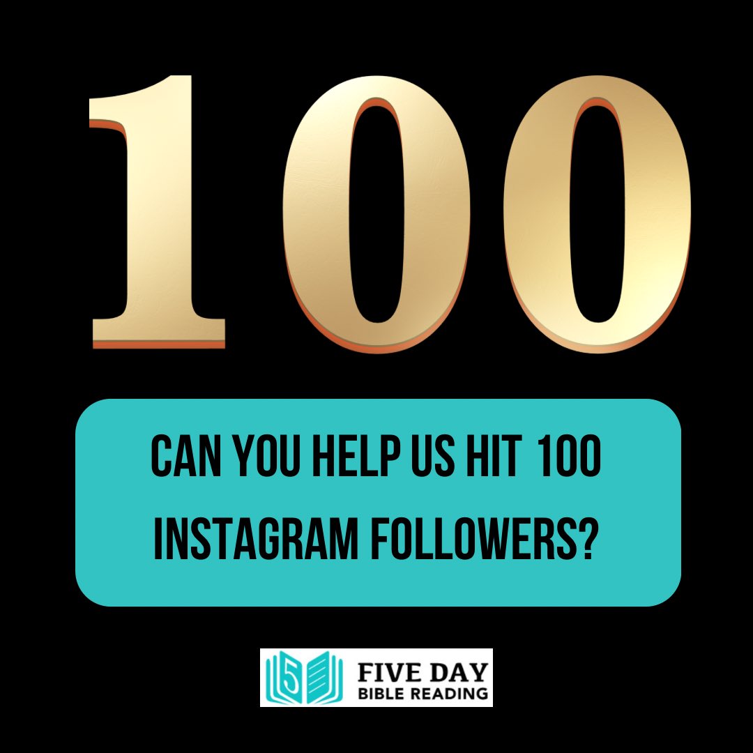 We are so close! Do us a favor please and RT or send to friends so others can follow our Bible reading journey too! #5daybiblereadingplan #biblereading #dailybiblereading #bible #biblejournaling #bibleverse #dailybible #dailybiblestudy