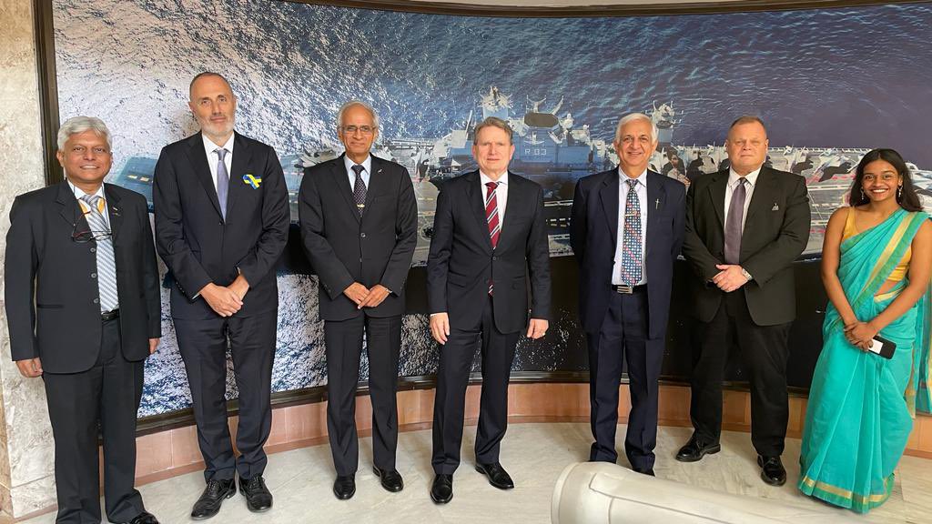MichaelPulchEU's tweet photo. Celebrating the foundation day of the @nmfindia National Maritime Foundation with debates on #maritimesecurity trends in the Western Indian Ocean. An excellent opportunity to introduce the #EU #CMP intiative to an expert audience. https://t.co/XCQCYPyggq