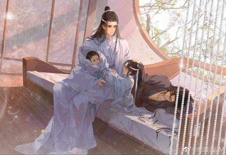 _lannachi's tweet photo. I once eagerly wondered how their story would go if it's an omegaverse. #MDZS #WangXian https://t.co/ieA38JXGJs