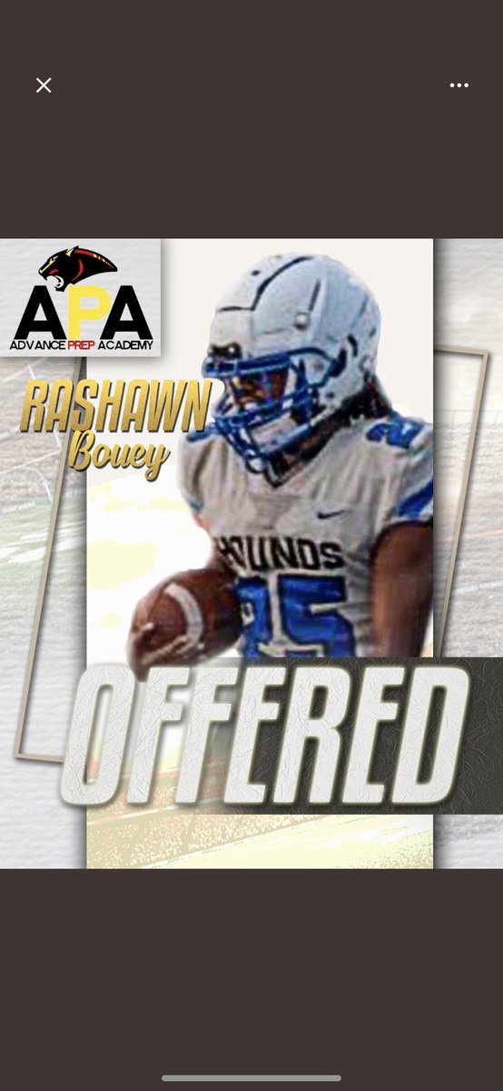 BoueyRashawn's tweet photo. Blessed to receive my second offer to APA may god have more in store🙏🏾🤷🏾‍♂️ https://t.co/rRwYHCHryv