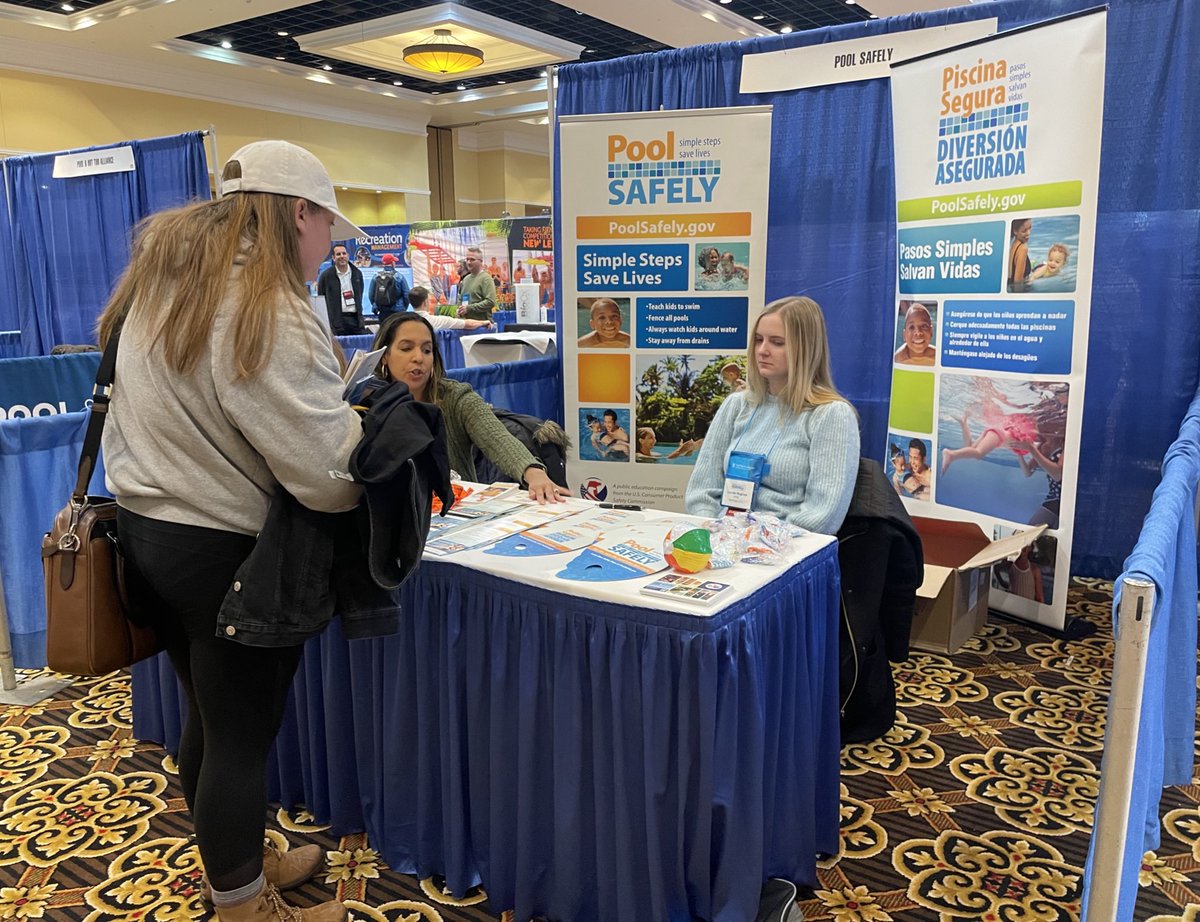 Highlights from the #NWSC2023 so far: the #PoolSafely team presented to attendees, listened to the stories from families of <a href="/NoChildDrowns/">Families United</a> and shared our free materials at our exhibit booth. Thank you to <a href="/drownalliance/">NDPA</a> and <a href="/AOAPAquaticPros/">AOAP</a> for the opportunity to be here!
