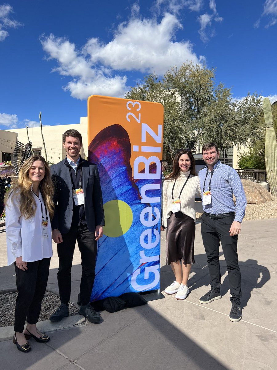 Some of the team at this week’s #GreenBiz23, a leading event for Sustainability practitioners and climate actors committed to accelerating a net-zero future. $NETZ <a href="/GreenBiz/">Green Biz</a>