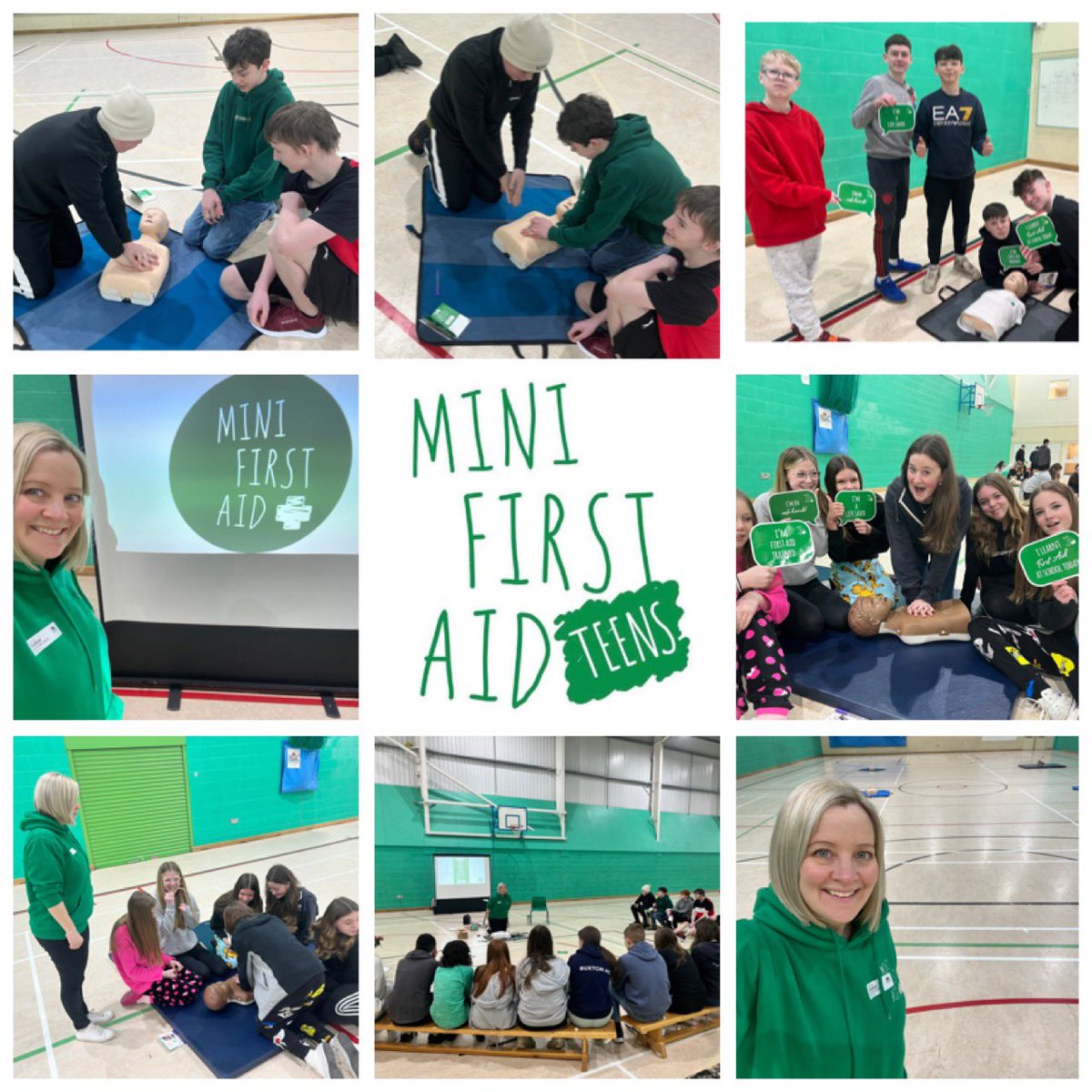 Such a fun day spent with Year 9 at <a href="/stthomasmorebux/">St Thomas More Buxton</a> The children now have the skills needed to deal with a range of emergencies and potentially save a life!💚 They were all AMAZING and a real pleasure to teach!