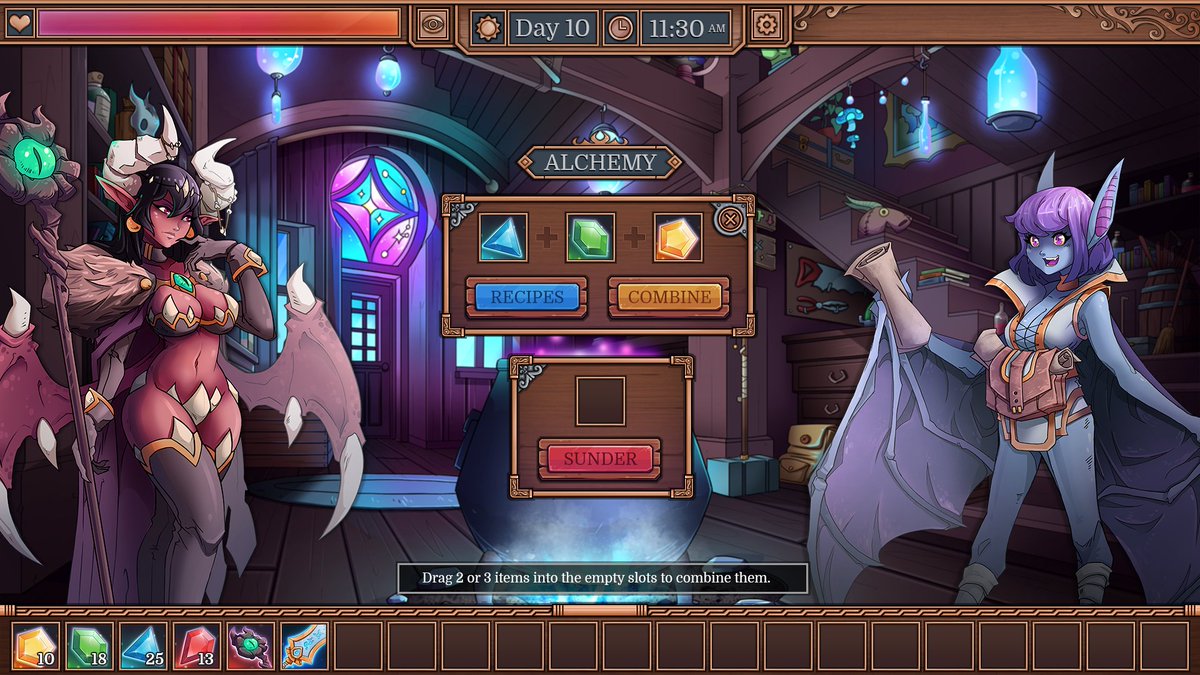 Some screenshots of Etna's shop.

#IndieGameDev #indiedev #screenshots #gamedev