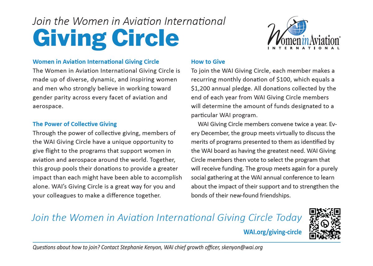 Women in Aviation on Twitter "The WomeninAviationInternational Giving
