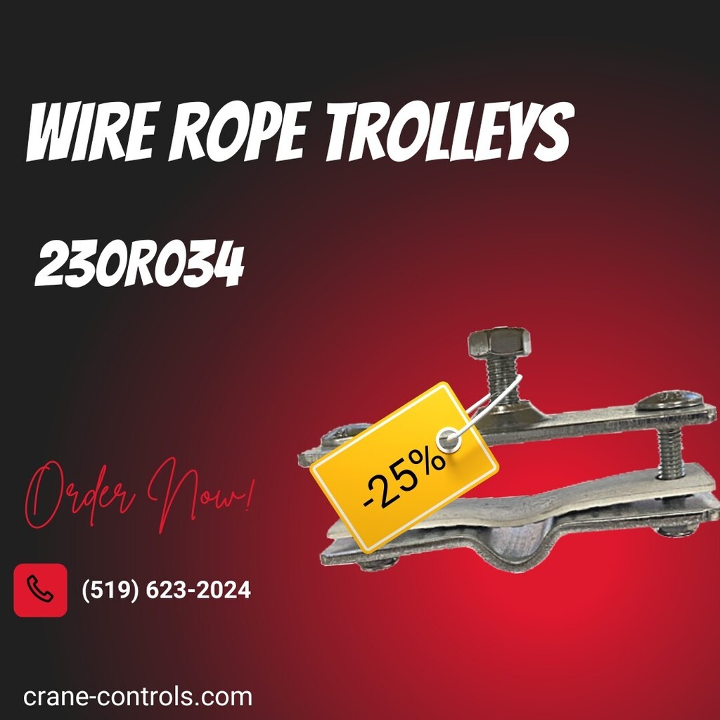 CraneControls's tweet photo. Today's trolley is the 230R034! This end clamp is designed for round cables.Take advantage of this discount and shop our festoon accessories!

✅Checkout the link in our bio for more information

#wire #rope #trolleys #wirerope #discounts #sales #orde… https://t.co/jSk27a5KLi https://t.co/g4MyGK9MGU