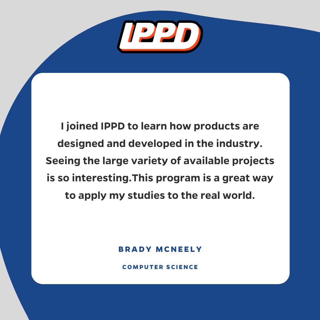 ufippd's tweet photo. This week's student spotlight is Brady McNeely!

Brady is a Computer Science major on team InvestiGator. His project sponsor is Florida Power &amp; Light.

Oustide of the classroom, he enjoys PC and Keyboard building, snorkeling, and lobstering.
#ufippd #GatorEngineers 🐊
@UFWertheim https://t.co/Fg1goJnOWC