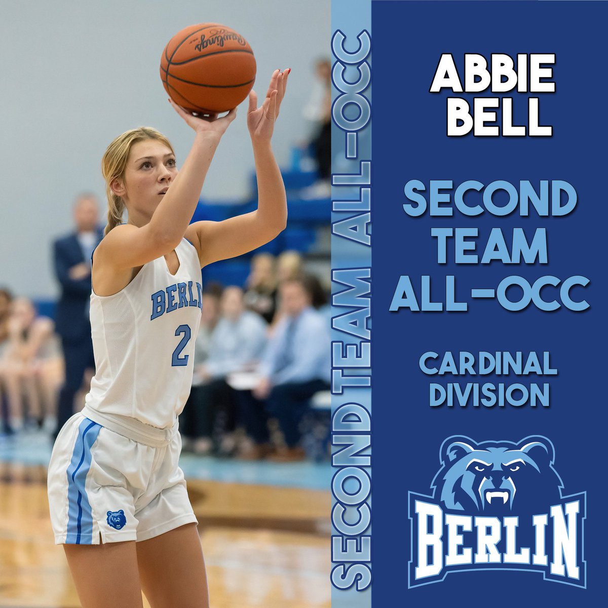 Congratulations to <a href="/Abbiebell19_/">Abbie Bell</a> for earning ALL-OCC honors this season for <a href="/ladybearsbbk/">Berlin Lady Bears Basketball</a> Way to go, Abbie!💪🏻🐻🏀<a href="/Todd_spinner/">OlentangyBerlinBears</a> <a href="/BerlinBearsAD/">Olentangy Berlin High School Athletic Dept</a> #ClawsUp