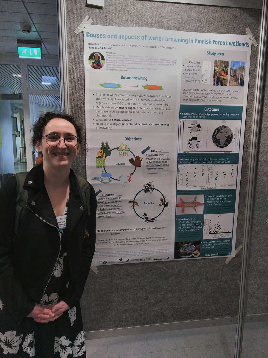 CCBlanchet's tweet photo. What a great day at @OikosFinland! I got to present a poster of my PhD project and had great conversations! Excited to come back in 2 years!!! My "family" from @LammiStation was also there in quite a high number, great presentations and work everyone! https://t.co/BTPzm9TbSO
