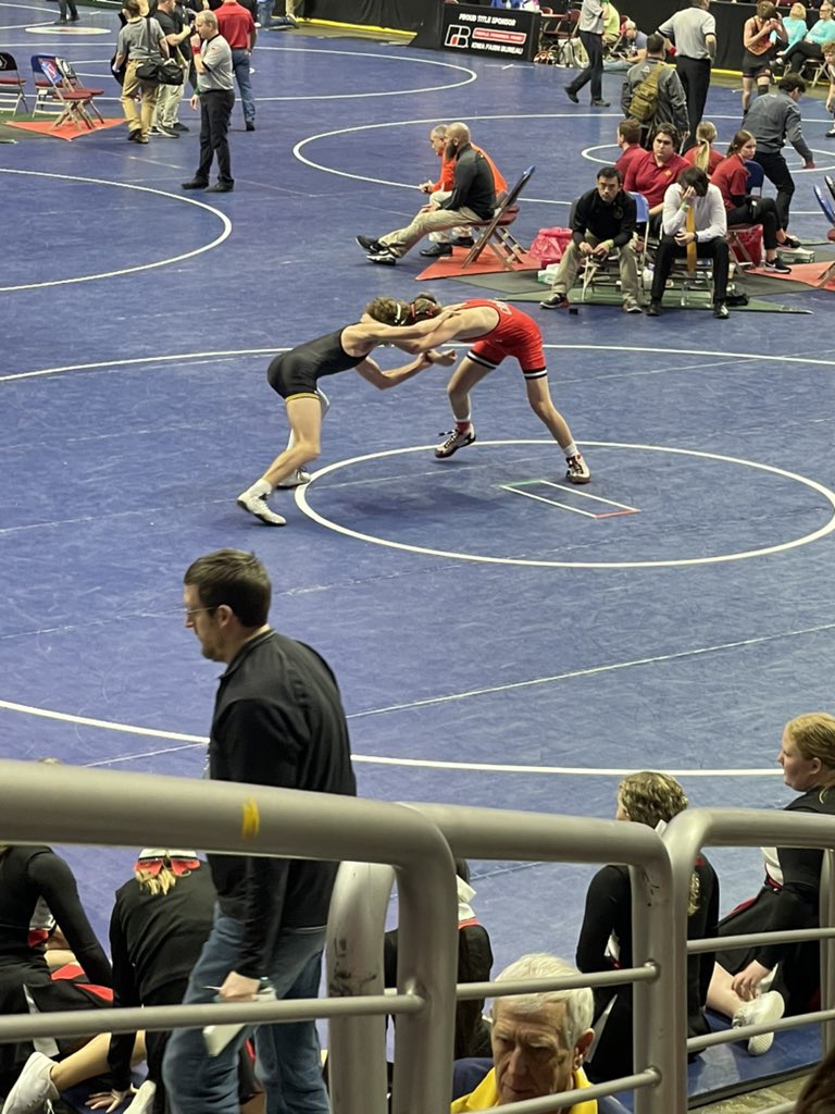 138 Easton O’Brien takes on Creston’s Evans in the 2nd round of State! O’Brien falls 7-2 and will move to consolation bracket <a href="/AtlanticTrojans/">Atlantic Activities</a>